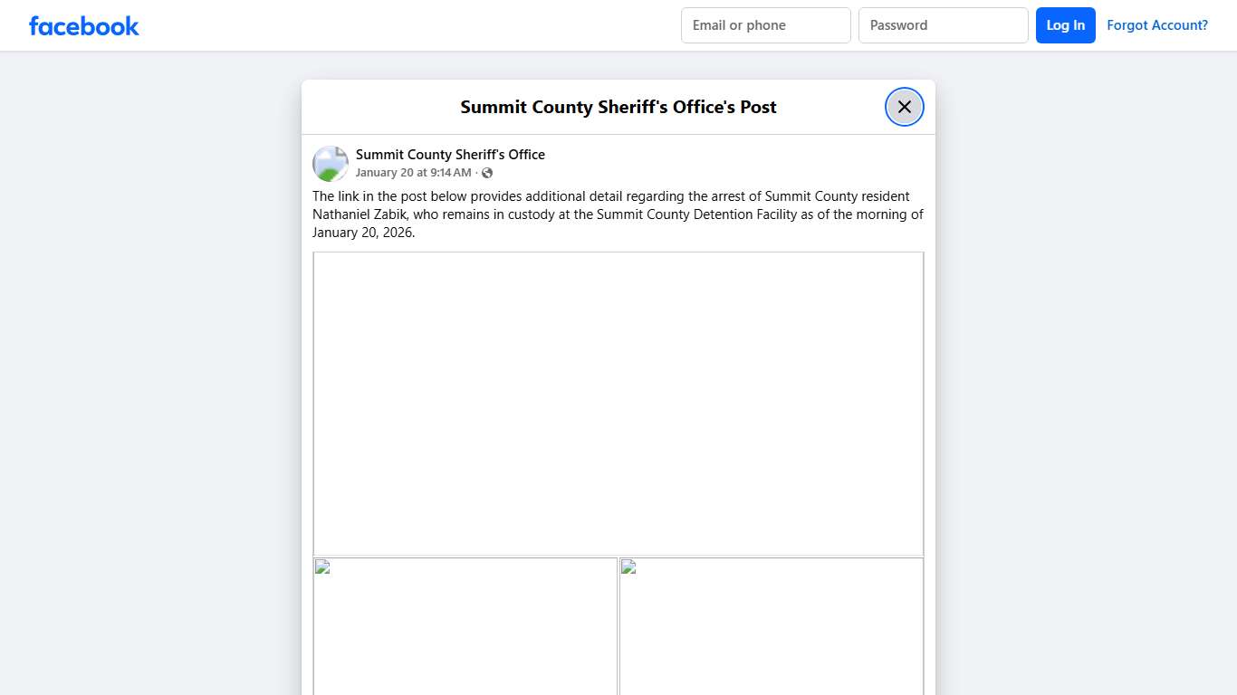 The link in the post... - Summit County Sheriff's Office Facebook