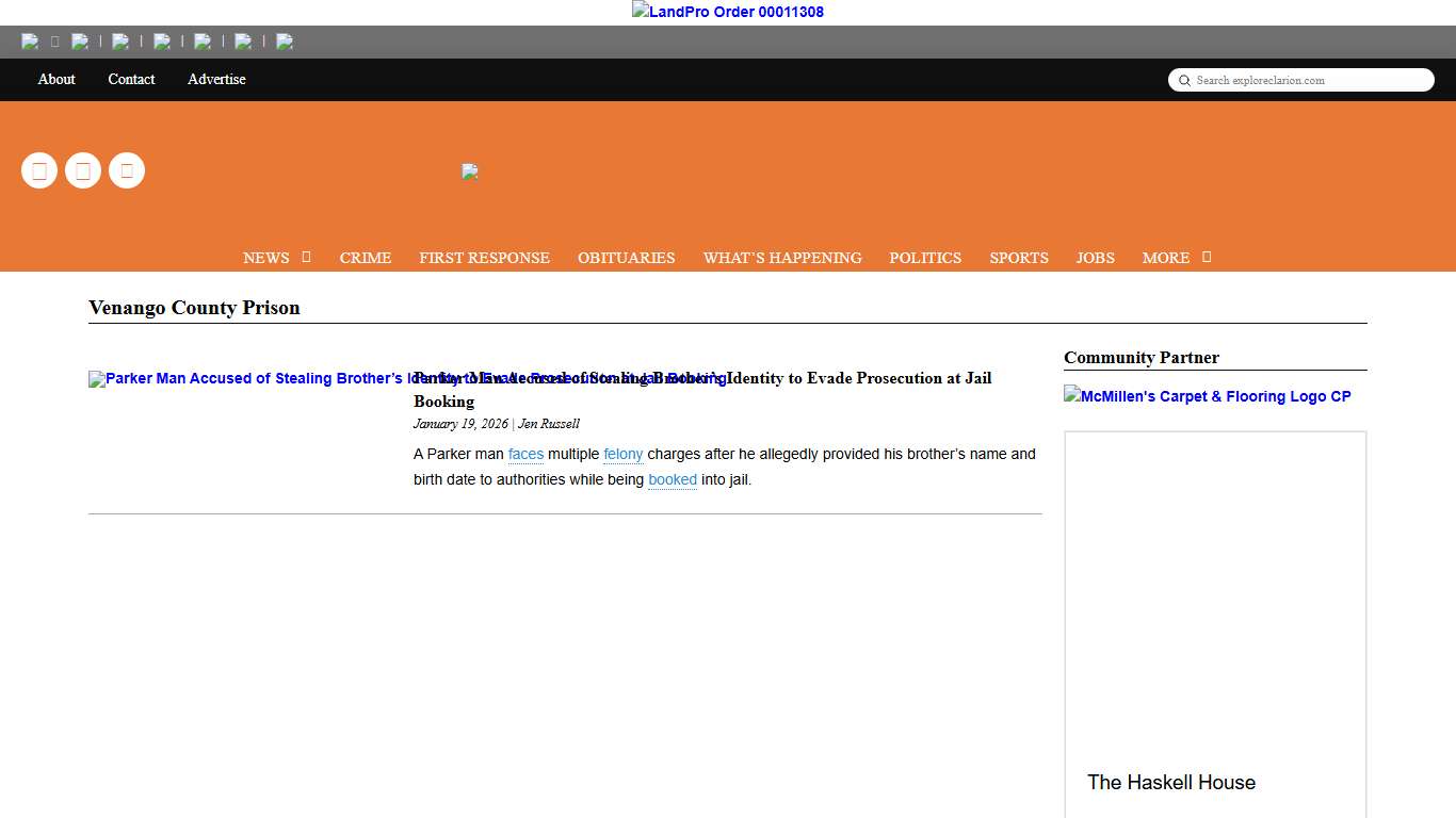 venango county prison - exploreClarion